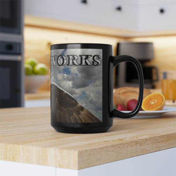 TilleyWorks Logistics - Black Mug, 15oz - Image 7