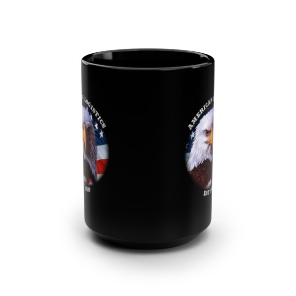 American Logistics Black Coffee Mug, 15oz - Image 2