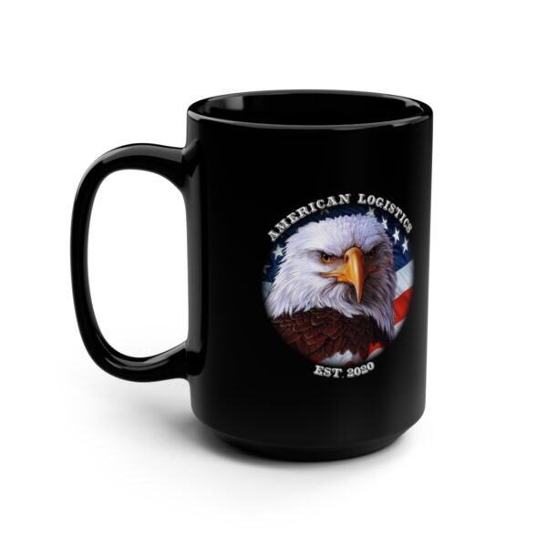 American Logistics Black Coffee Mug, 15oz - Image 5