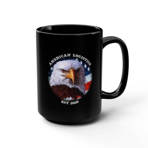 American Logistics Black Coffee Mug, 15oz - Image 6