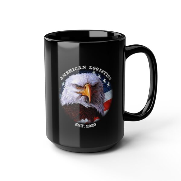 American Logistics Black Coffee Mug, 15oz - Image 7