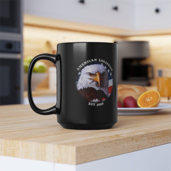 American Logistics Black Coffee Mug, 15oz - Image 8